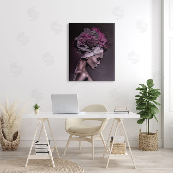 Stupell Industries Incado | Woman Floral Headwrap Portrait Wall Art