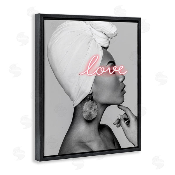 Stupell Industries Incado | Woman Portrait Pink Love Phrase Wall Art