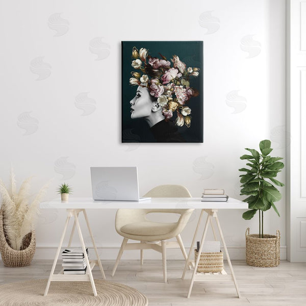 Stupell Industries Incado | Woman Rose Floral Arrangement Wall Art