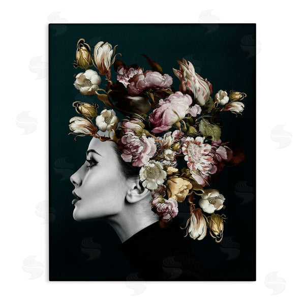 stupell industries Incado | Woman Rose Floral Arrangement Wall Art