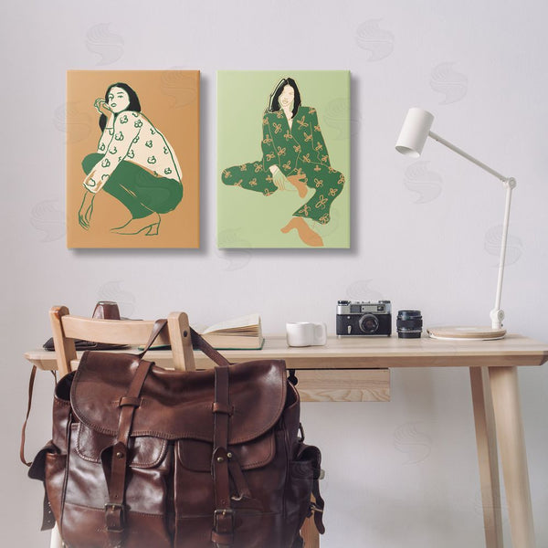 Stupell Industries Incado | Woman Stooping Sitting Pose Wall Art