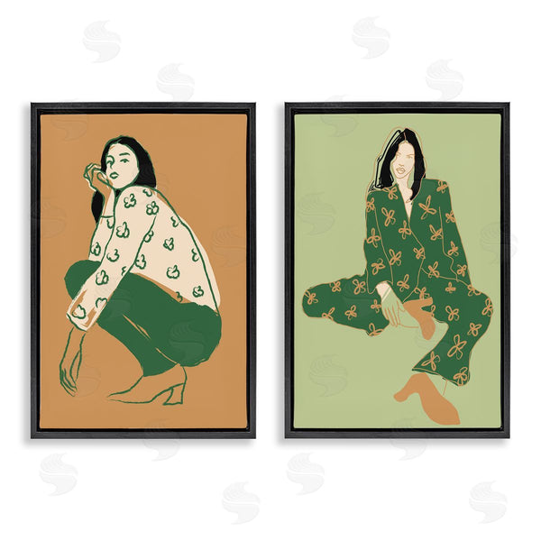 Stupell Industries Incado | Woman Stooping Sitting Pose Wall Art