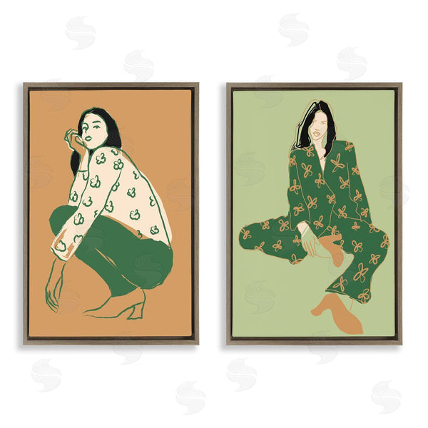 Stupell Industries Incado | Woman Stooping Sitting Pose Wall Art