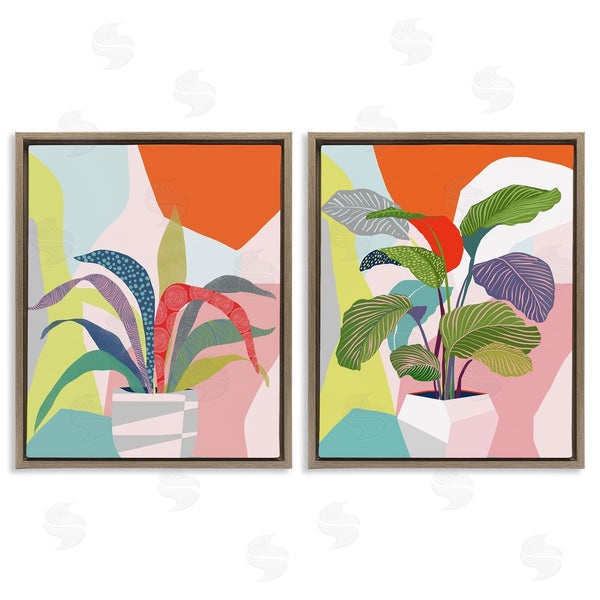 Stupell Industries Ioana Horvat | Lively Patterned Plant Leaves Wall Art