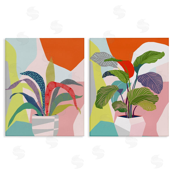 stupell industries Ioana Horvat | Lively Patterned Plant Leaves Wall Art