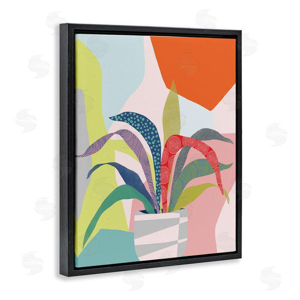 Stupell Industries Ioana Horvat | Modern Geometric Plant Leaves Wall Art