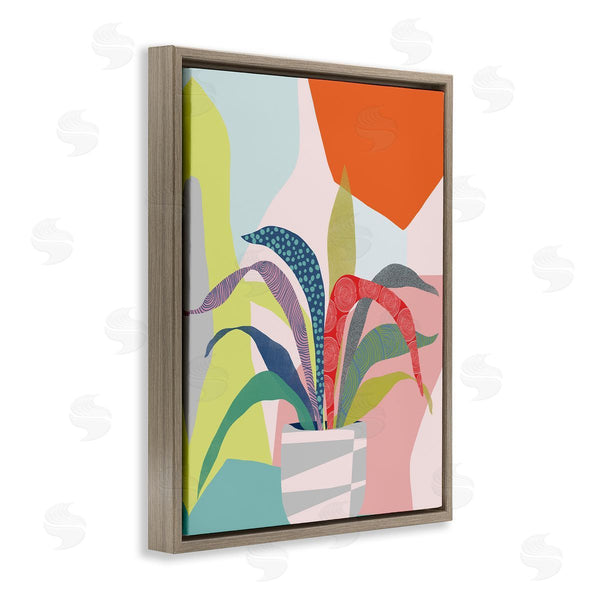 Stupell Industries Ioana Horvat | Modern Geometric Plant Leaves Wall Art