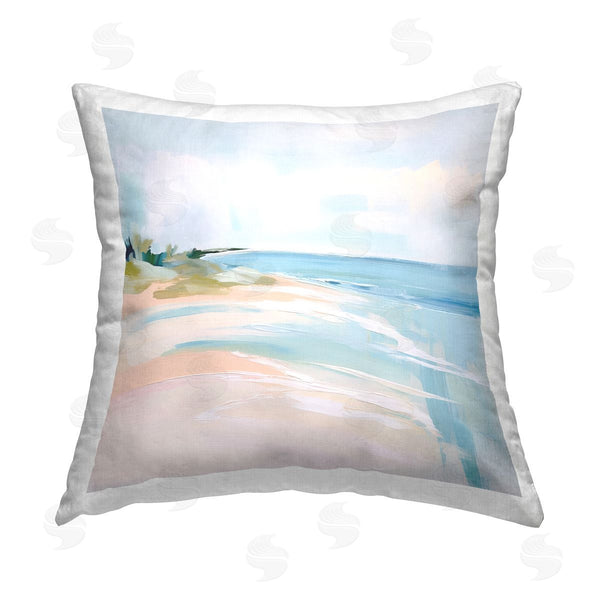 stupell industries Irena Orlov | Abstract Beach Edge Printed Throw Pillow