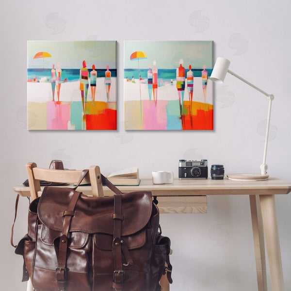 Stupell Industries Irena Orlov | Abstract Beach Goers Wall Art