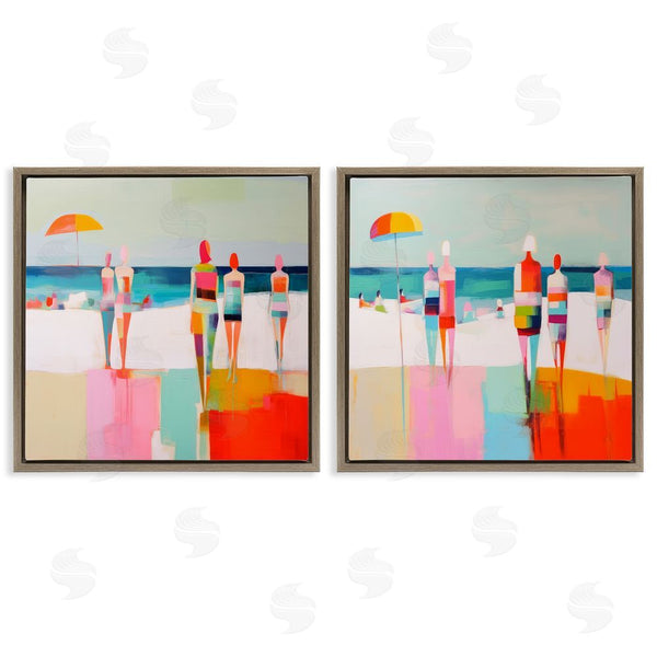 Stupell Industries Irena Orlov | Abstract Beach Goers Wall Art