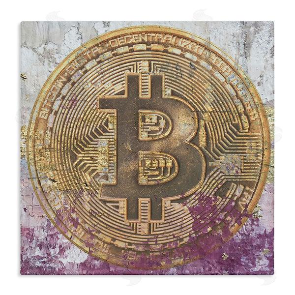 stupell industries Irena Orlov | Abstract Bitcoin Logo Collage Wall Art