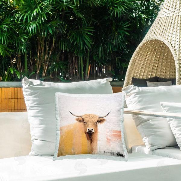 Stupell Industries Irena Orlov | Abstract Farm Cattle Printed Throw Pillow
