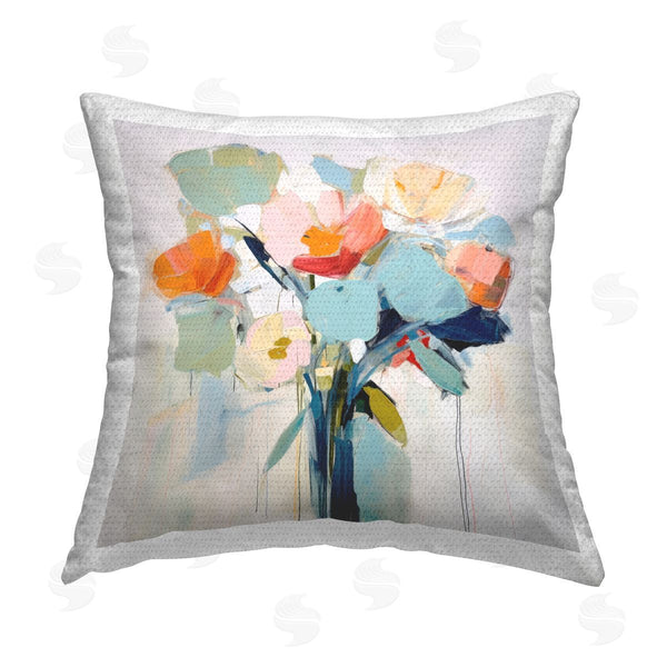 Stupell Industries Irena Orlov | Abstract Floral Arrangement Abstract Flower Bouquet Printed Throw Pillow