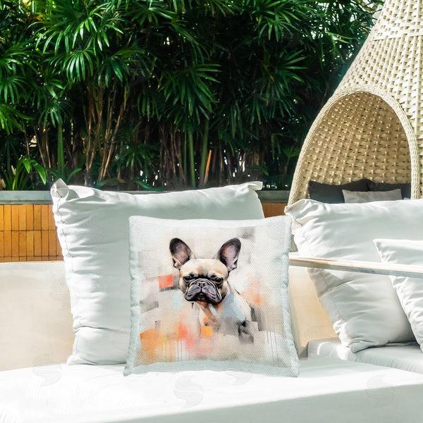 Stupell Industries Irena Orlov | Abstract French Bulldog Printed Throw Pillow
