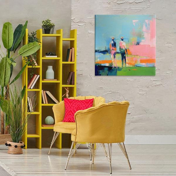 Stupell Industries Irena Orlov | Abstract Golfing Scene Wall Art