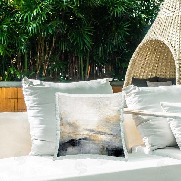 Stupell Industries Irena Orlov | Abstract Grey Landscape Printed Throw Pillow