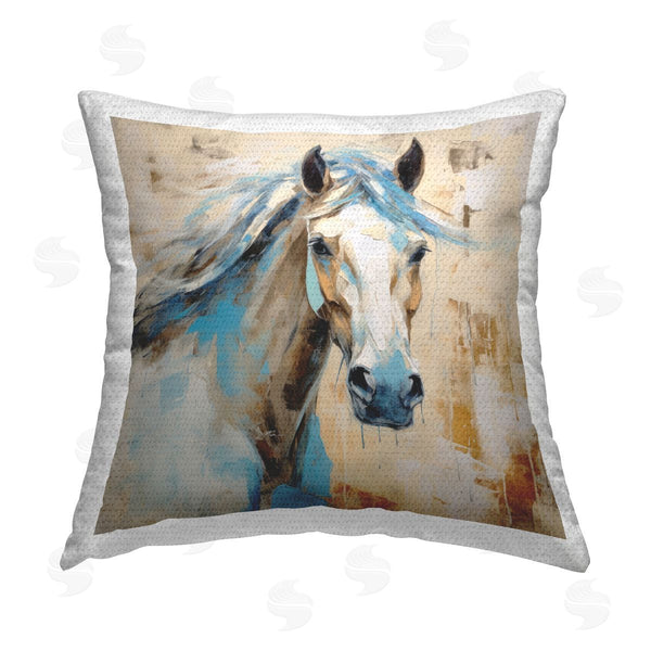 Stupell Industries Irena Orlov | Abstract Horse Portrait Printed Throw Pillow