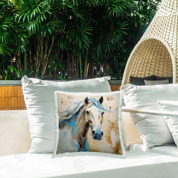 Stupell Industries Irena Orlov | Abstract Horse Portrait Printed Throw Pillow