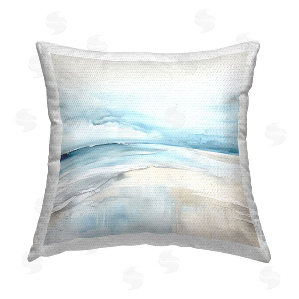 Stupell Industries Irena Orlov | Abstract Modern Shoreline Printed Throw Pillow