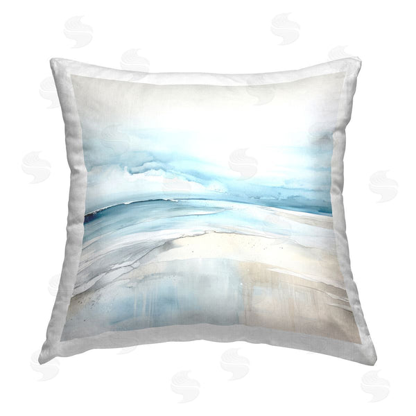 stupell industries Irena Orlov | Abstract Modern Shoreline Printed Throw Pillow