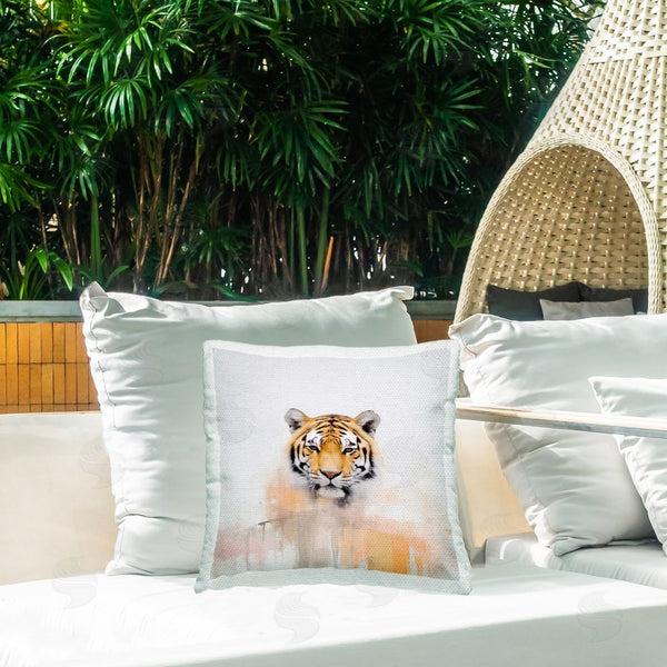 Stupell Industries Irena Orlov | Abstract Modern Tiger Printed Throw Pillow