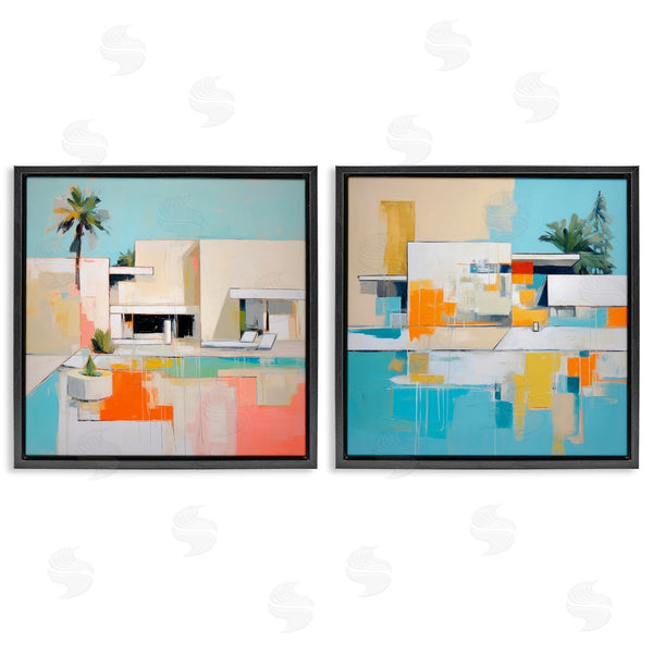 Stupell Industries Irena Orlov | Abstract Modern Tropical House Wall Art