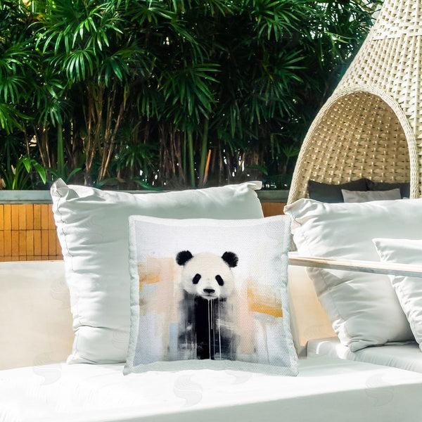 Stupell Industries Irena Orlov | Abstract Panda Bear Printed Throw Pillow