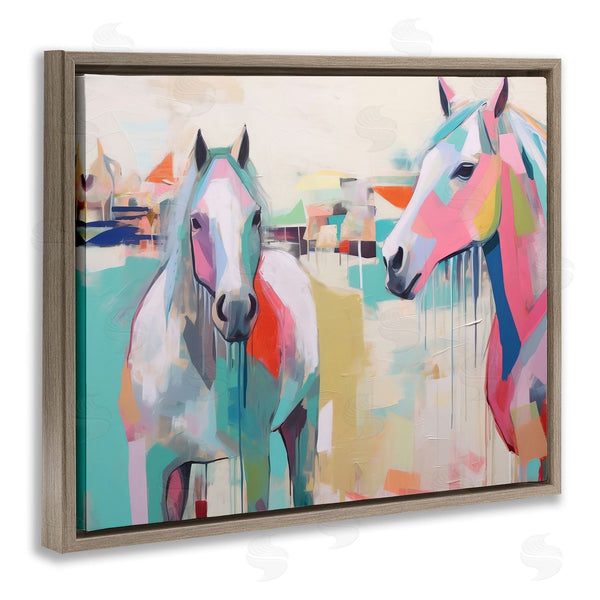 Stupell Industries Irena Orlov | Abstract Pastel Horses
