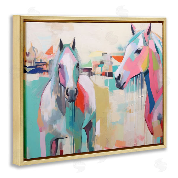 Stupell Industries Irena Orlov | Abstract Pastel Horses