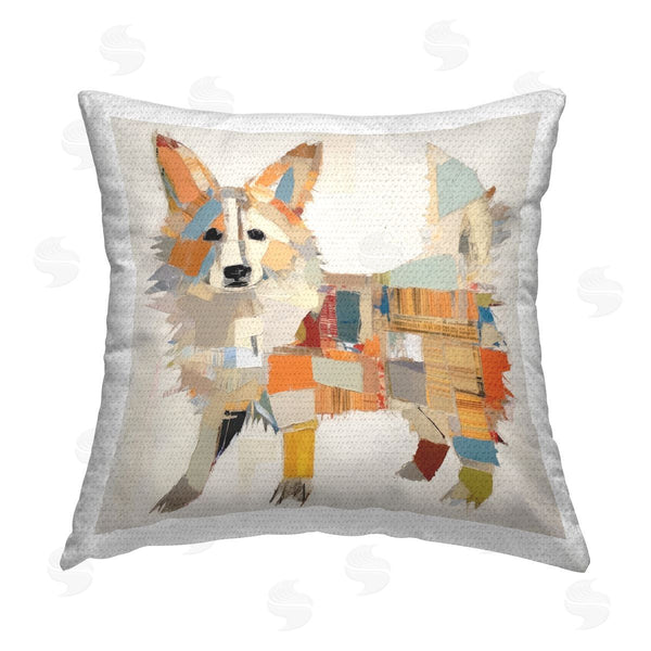 Stupell Industries Irena Orlov | Abstract Patterned Dog Printed Throw Pillow