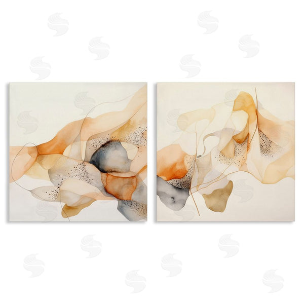 stupell industries Irena Orlov | Abstract Peach Watercolor Shapes Wall Art