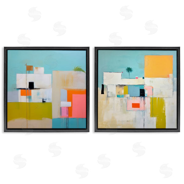 Stupell Industries Irena Orlov | Abstract Square Block Apartment Wall Art