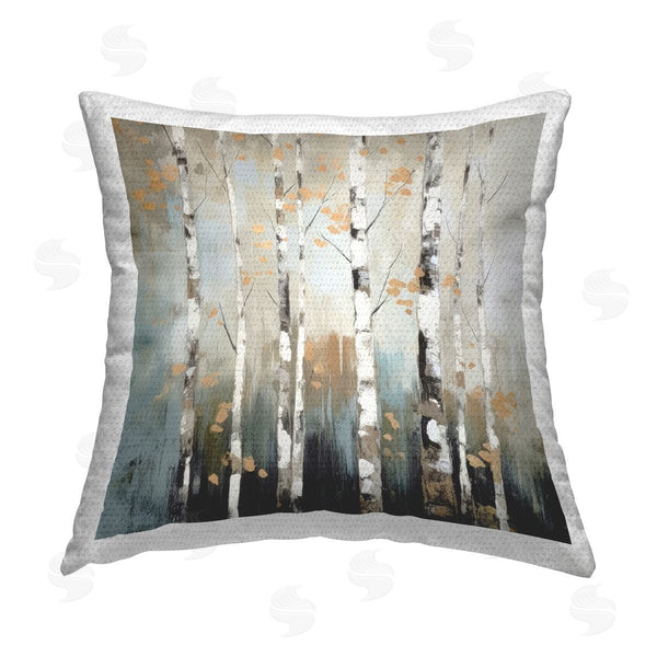 Stupell Industries Irena Orlov | Autumn Birch Impressions Printed Throw Pillow