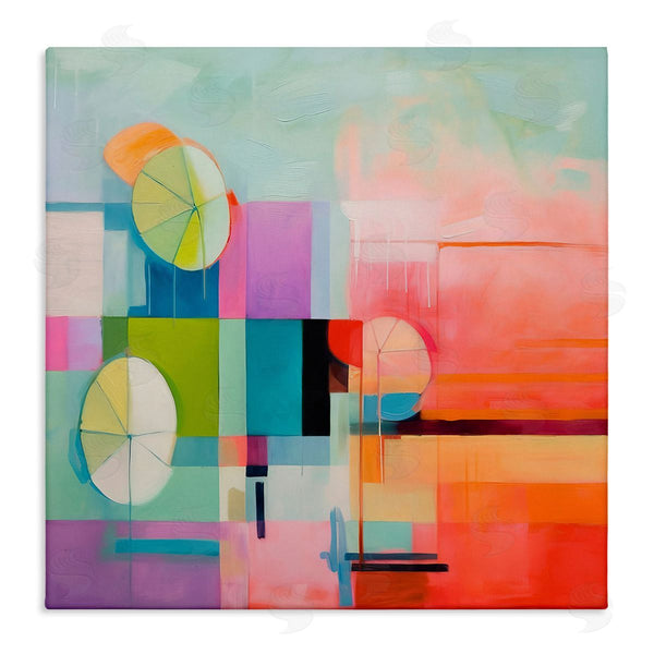 stupell industries Irena Orlov | Beach Umbrellas Abstraction Wall Art