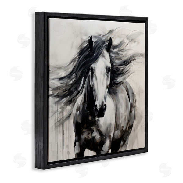 Stupell Industries Irena Orlov | Black Horse Abstraction