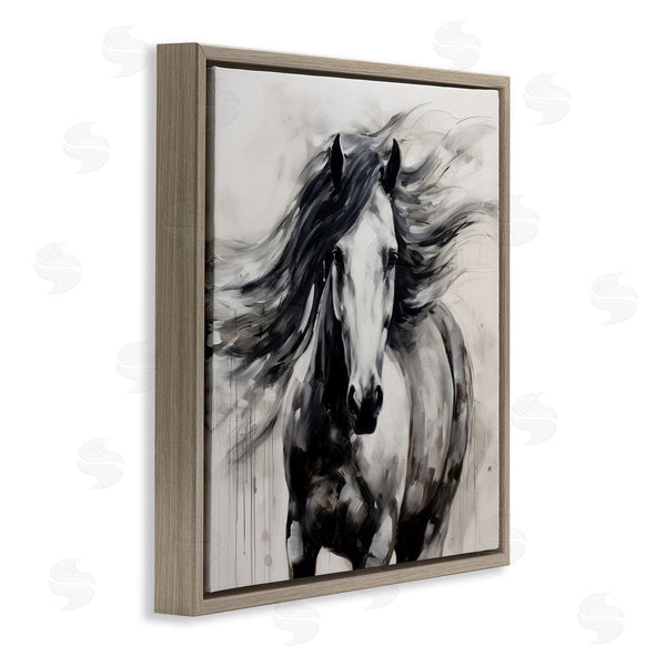 Stupell Industries Irena Orlov | Black Horse Abstraction