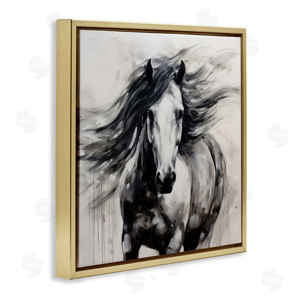 Stupell Industries Irena Orlov | Black Horse Abstraction