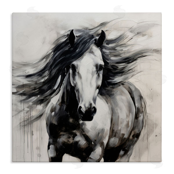 stupell industries Irena Orlov | Black Horse Abstraction