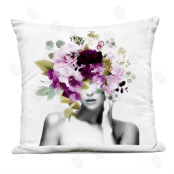 Stupell Industries Irena Orlov | Blooming Purple Flowers Woman Printed Throw Pillow