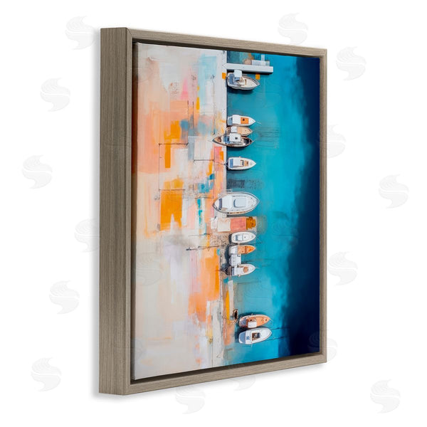 Stupell Industries Irena Orlov | Boat Harbor Aerial View Wall Art