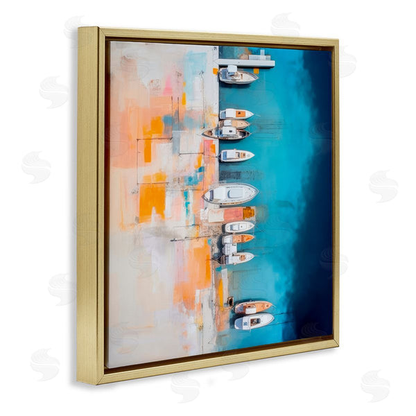 Stupell Industries Irena Orlov | Boat Harbor Aerial View Wall Art