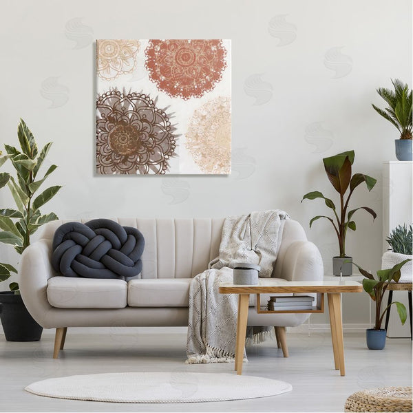 Stupell Industries Irena Orlov | Boho Mandala Earthy Florals Wall Art