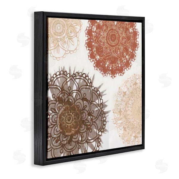 Stupell Industries Irena Orlov | Boho Mandala Earthy Florals Wall Art