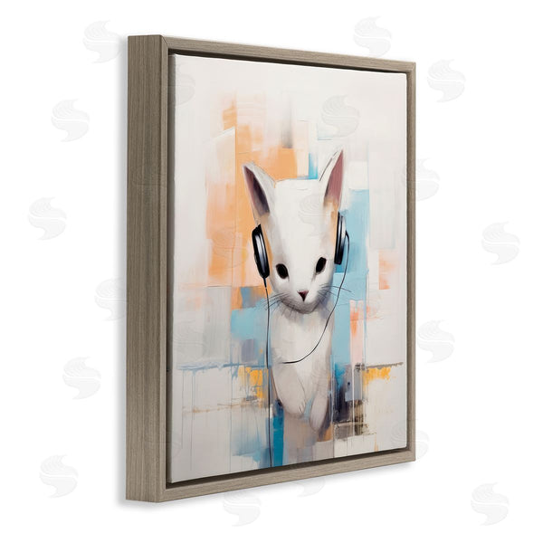 Stupell Industries Irena Orlov | Cat With Headphones Abstract