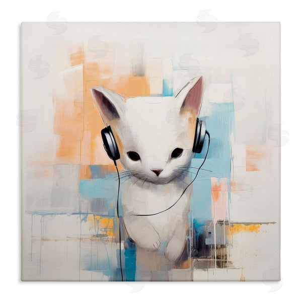 stupell industries Irena Orlov | Cat with Headphones Abstract
