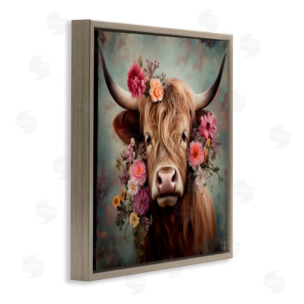 Stupell Industries Irena Orlov | Cattle With Gerbera Daisies