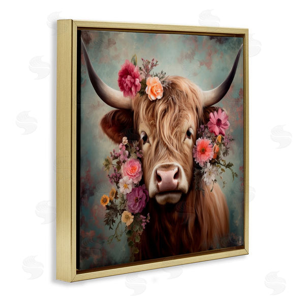 Stupell Industries Irena Orlov | Cattle With Gerbera Daisies