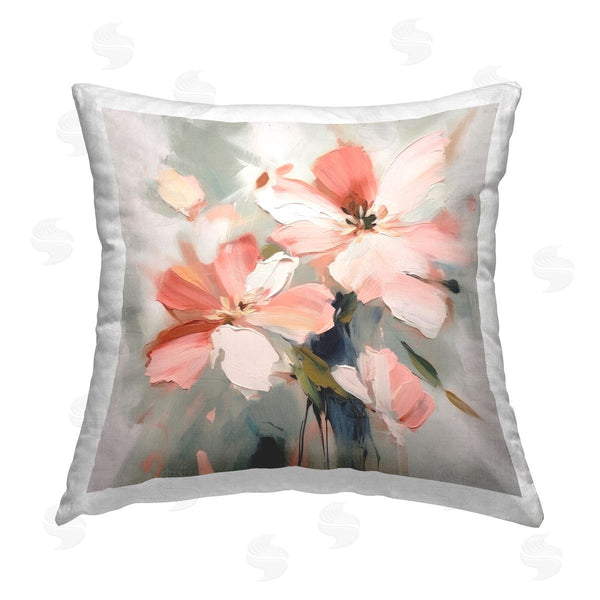 stupell industries Irena Orlov | Charming Pink Blossoms Printed Throw Pillow