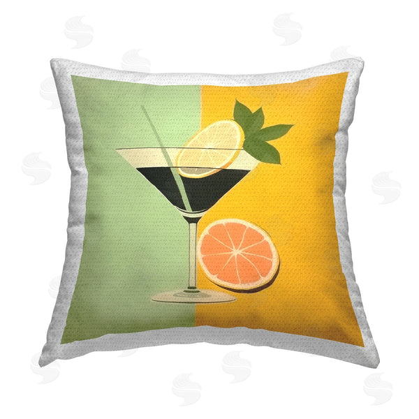 Stupell Industries Irena Orlov | Citrus Cocktail Drink Printed Throw Pillow