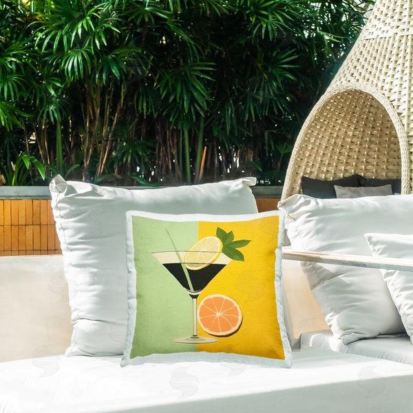 Stupell Industries Irena Orlov | Citrus Cocktail Drink Printed Throw Pillow
